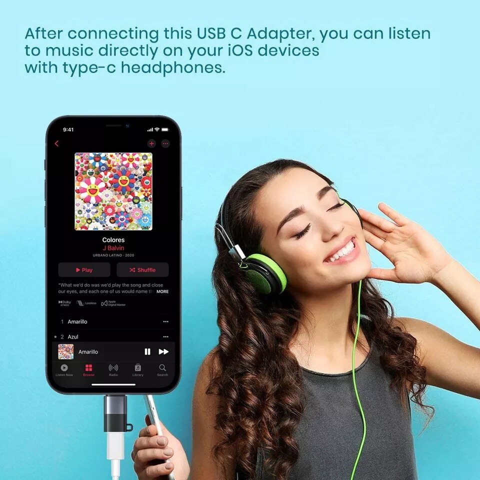 Head OTG adapter type C to Lightning for IP