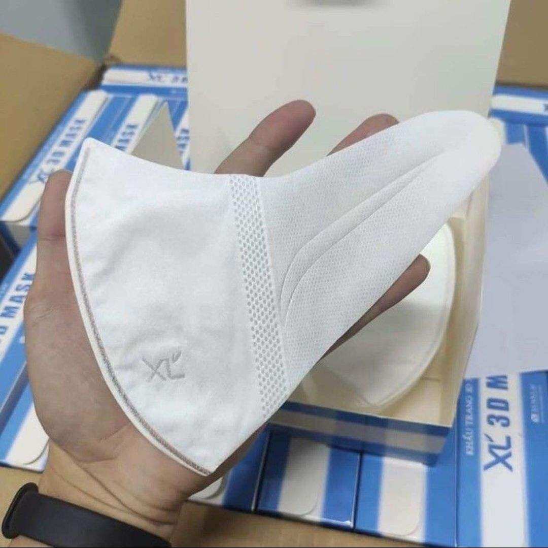 Khẩu Trang 3D Mask XL Xuân Lai Trắng ( hộp 50 chiếc )