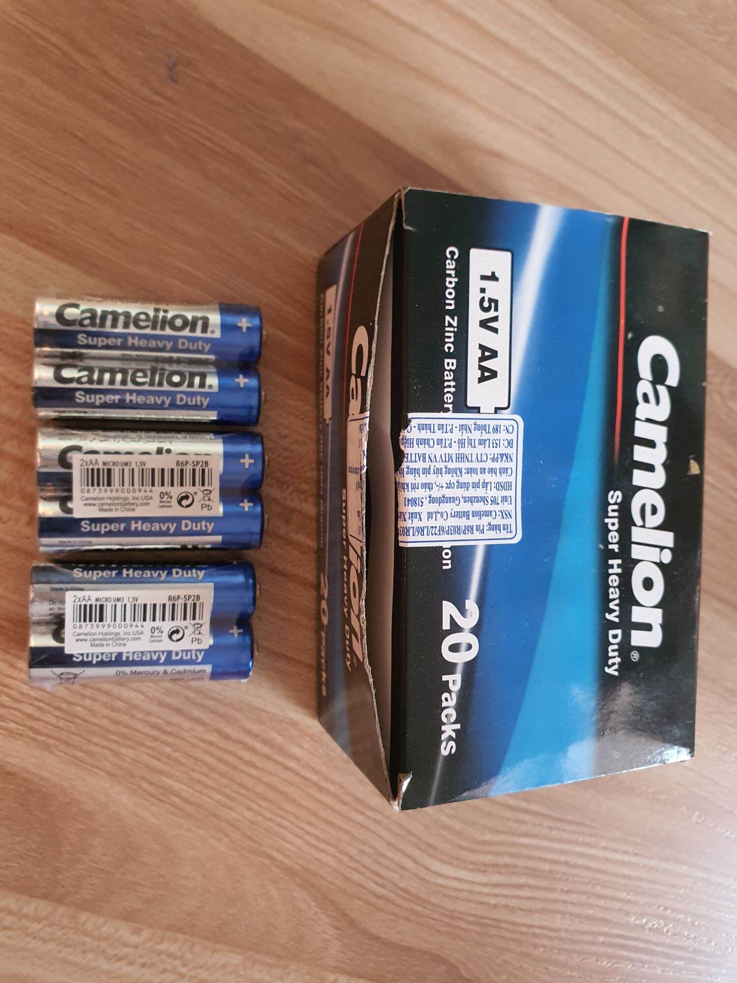 PIN 2AA CHÍNH HÃNG CAMELION COMBO 2 CẶP ( 4 VIÊN)