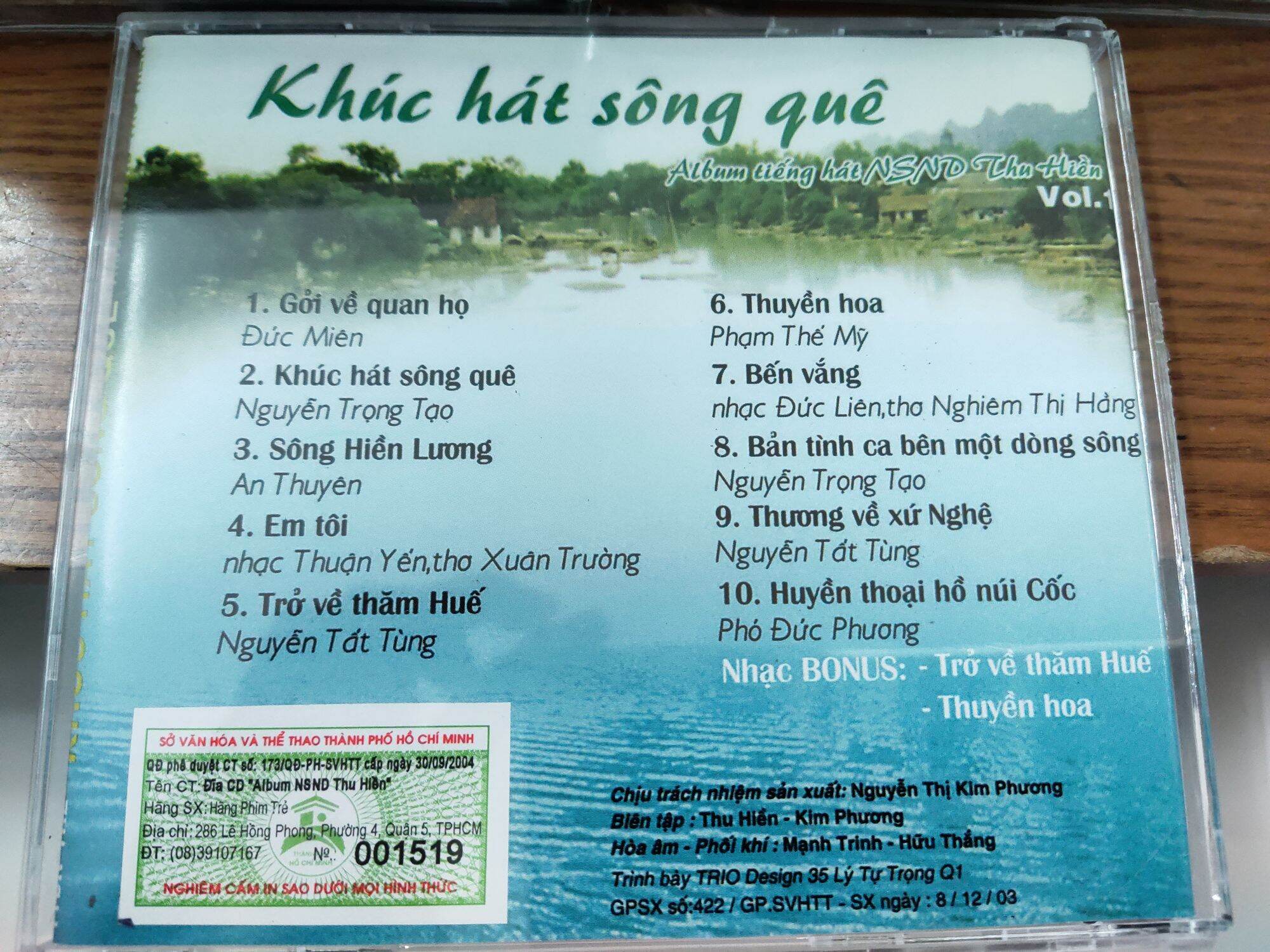 CD NSND Thu Hiền - Khúc hát sông quê