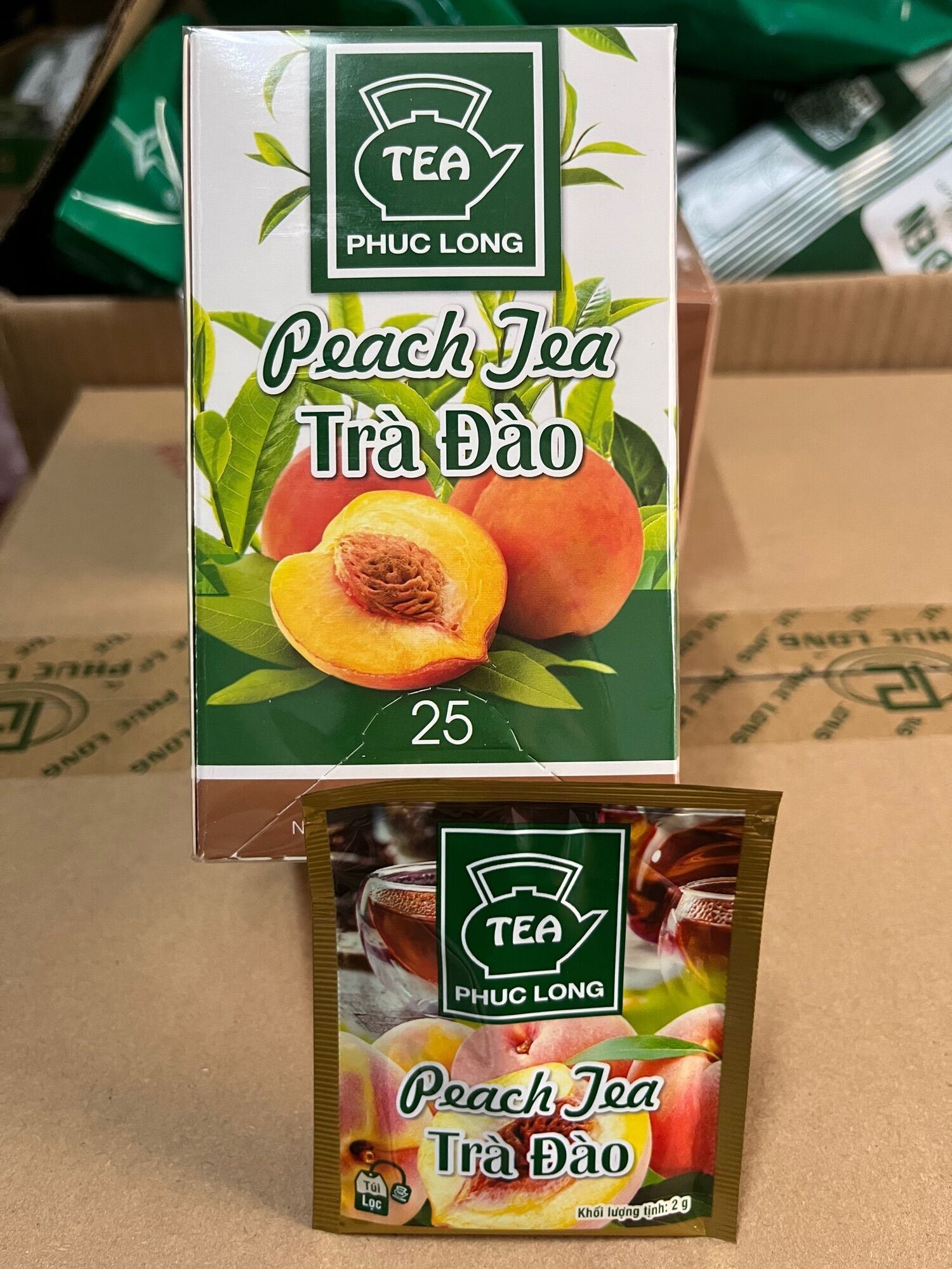 Trà Đào Túi Lọc Phúc Long 25 tép 2g