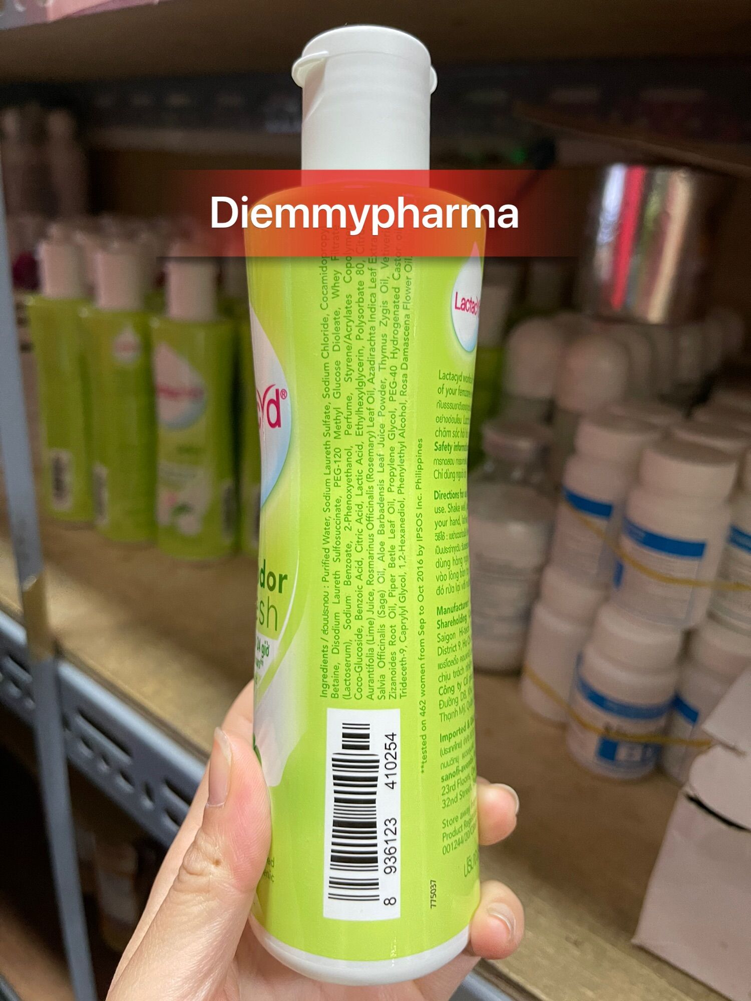 Dung dịch vệ sinh Lactacyd trầu không 250ml