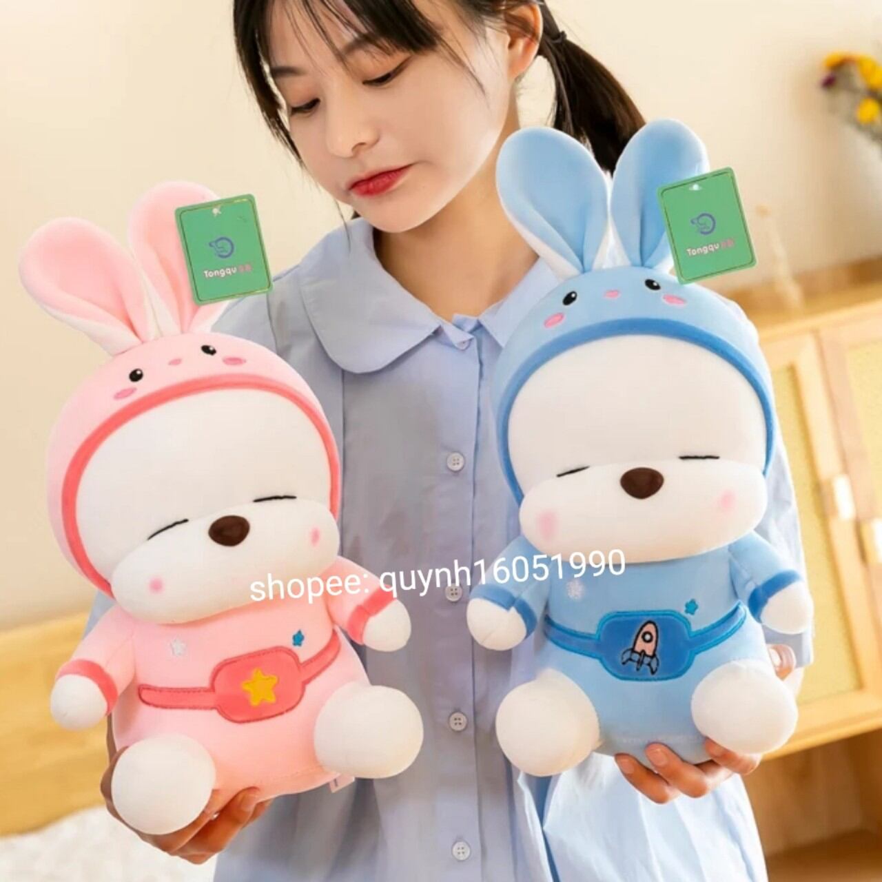 ❌gấu bông mắt hí Mashimaro 25cm thêu trái cây nhiều màu sắc