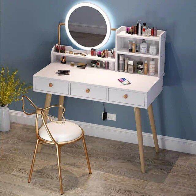 Bàn Trang Điểm Tiện Lợi ( Có gương thường, Chưa kèm ghế+ Gương Led )