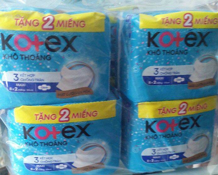 Băng vệ sinh Kotex khô thoáng siêu mỏng cánh 8 miếng