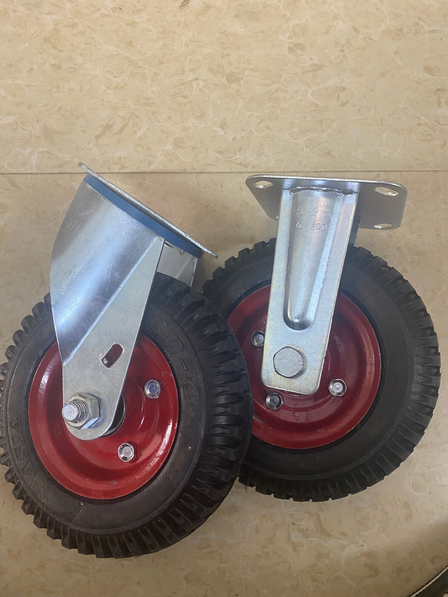 Bánh xe 200 đỏ tải 200kg siêu bền