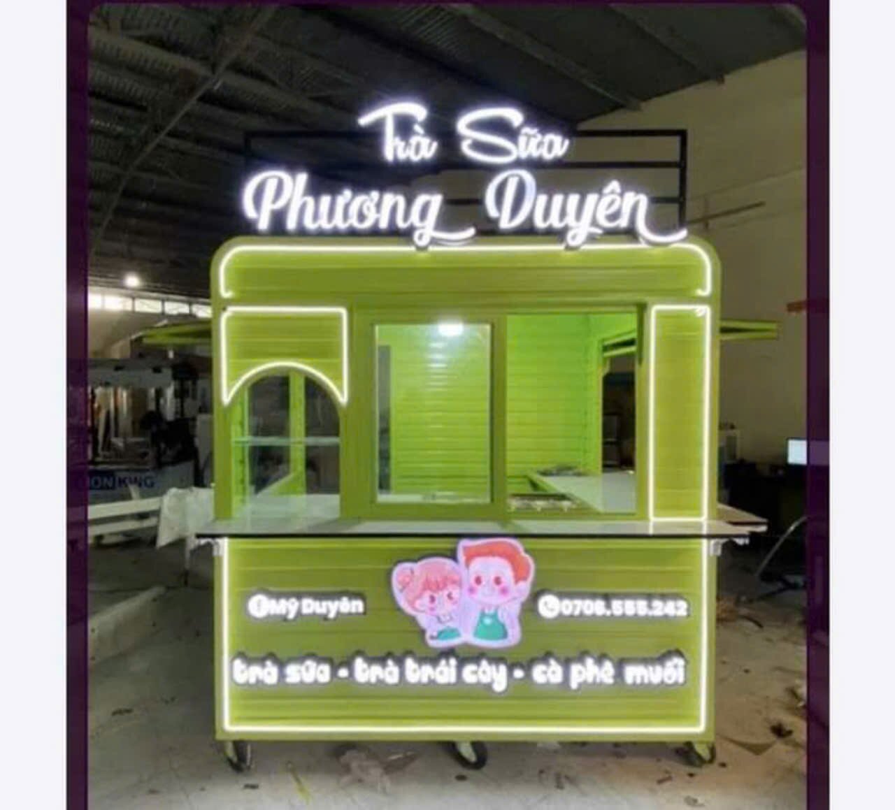 quầy bán hàng di động, quầy cafe gấp gọn,xe bán hàng lưu động