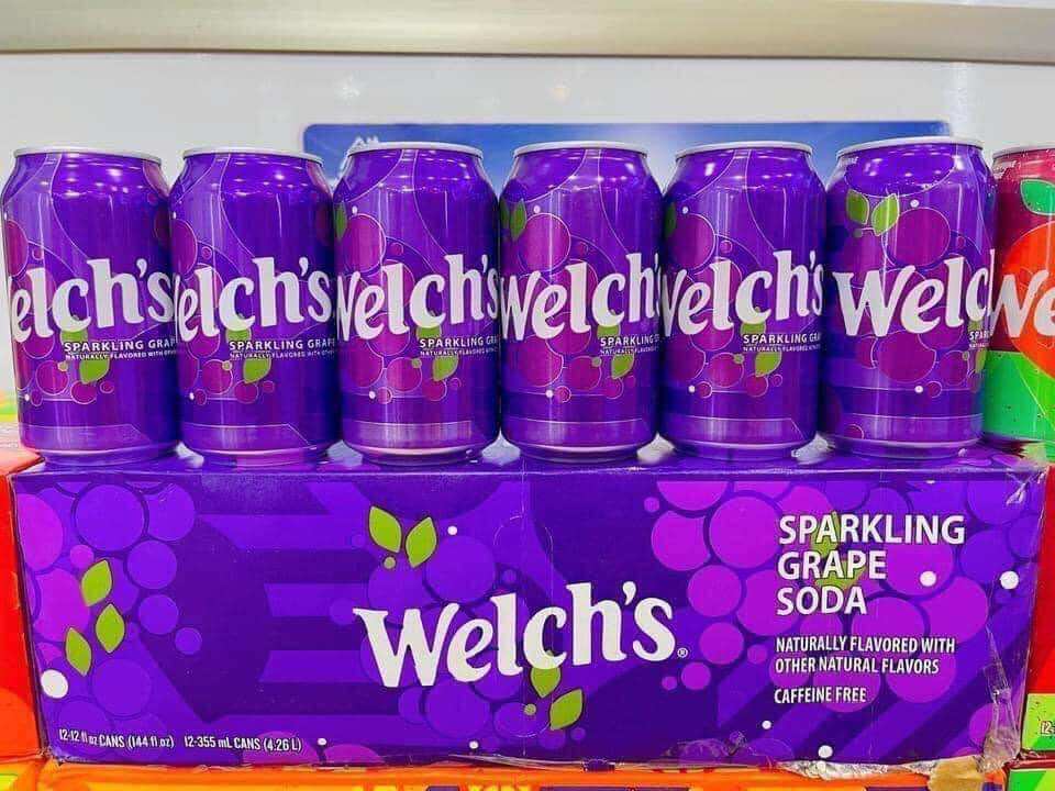 Nước ngọt Welch Nho Mỹ - thùng 12 lon