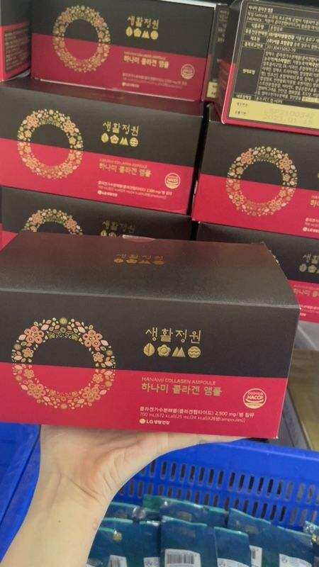 🍷🍷 Nước Uống Đẹp Da Hanami Collagen Ampoule Hàn Quốc 🏬 Xuất xứ: Hàn Quốc 🕍 Thương hiệu: Tập đoàn LG Ohui 💦 Dung tích: 25ml x 28/lọ