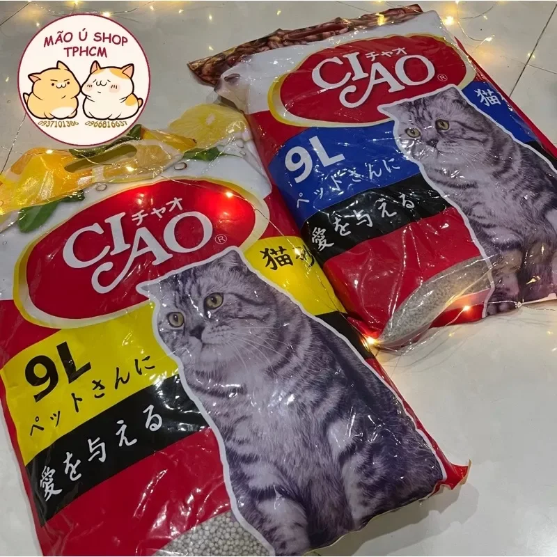 Cát ciao 9l 4kg - cát vệ sinh cho mèo