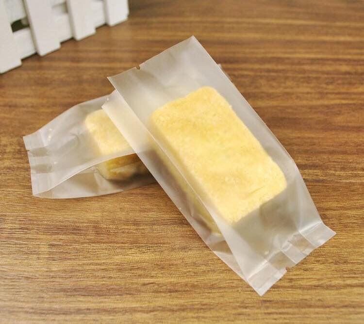 Set 100 túi bánh dứa , bánh thỏi vàng , Trong mờ