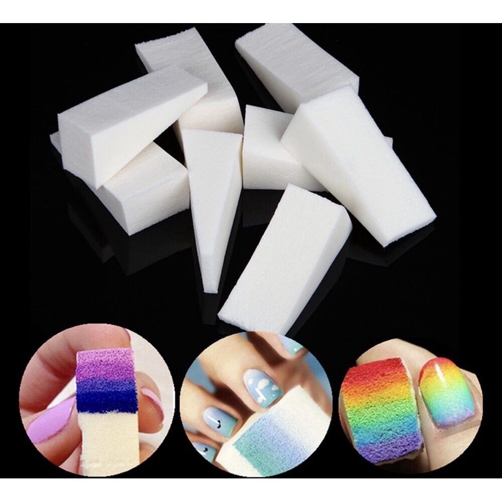 Set 5 mút dặm móng tay ombre