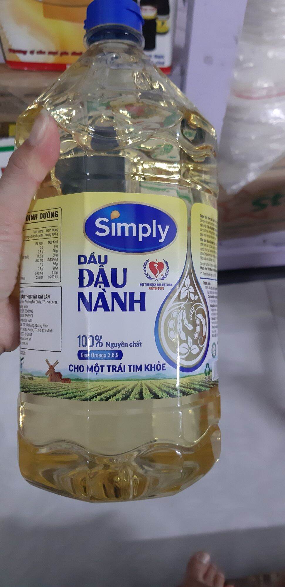 Dầu đậu nành simply 2 lít