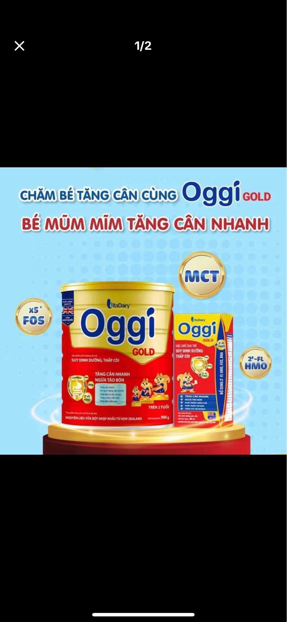 Sữa Oggi Gold lon 900g