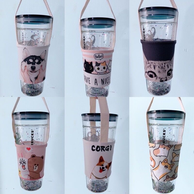 Túi vải canvas dựng ly giữ nhiệt