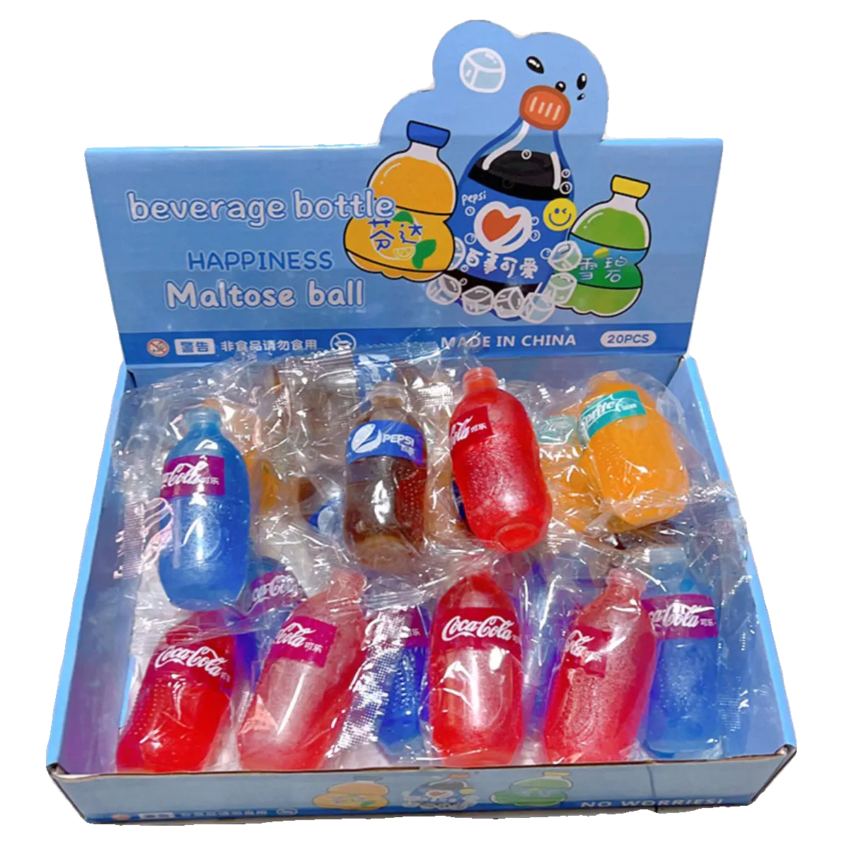 1 squishy nước ngọt coca - pepsi - sprite mềm dẻo - đồ chơi giảm stress