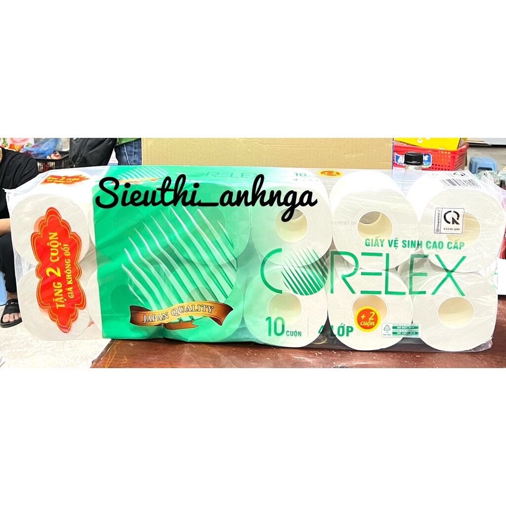 Giấy Vệ Sinh Corelex Bịch 12 Cuộn Mới