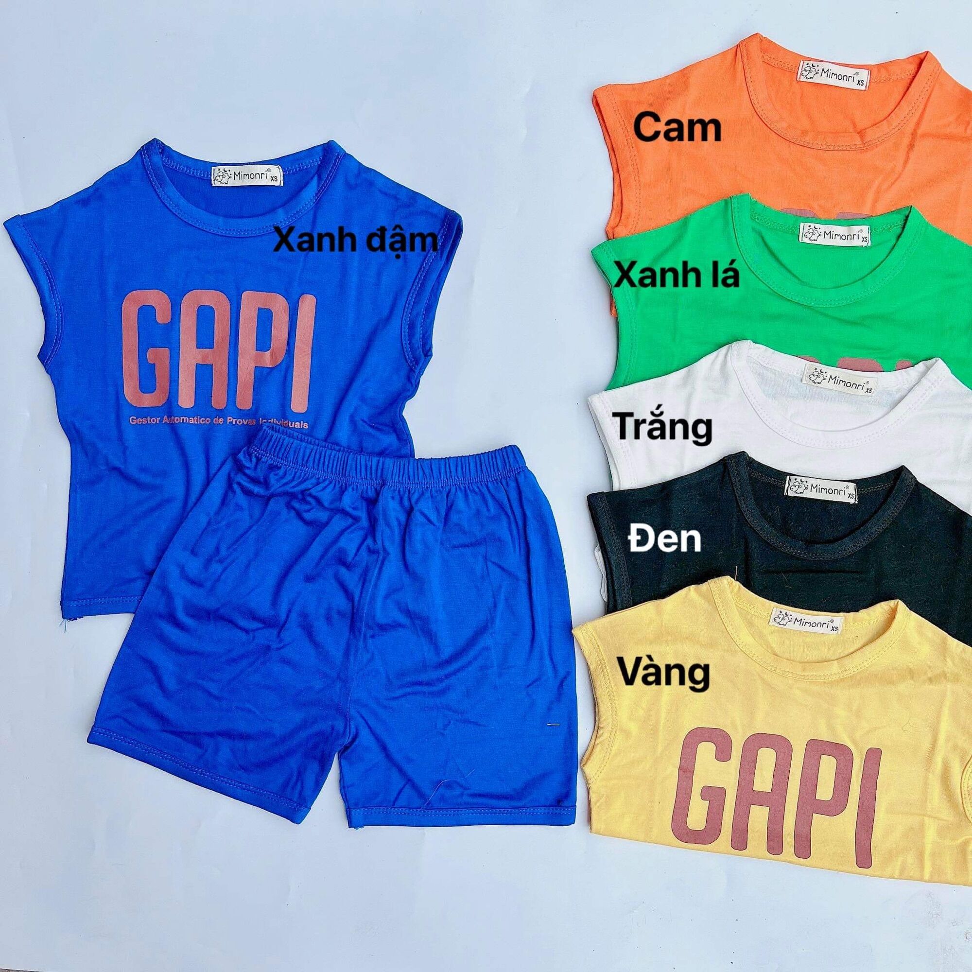 Set bộ sát nách thun lạnh cho bé