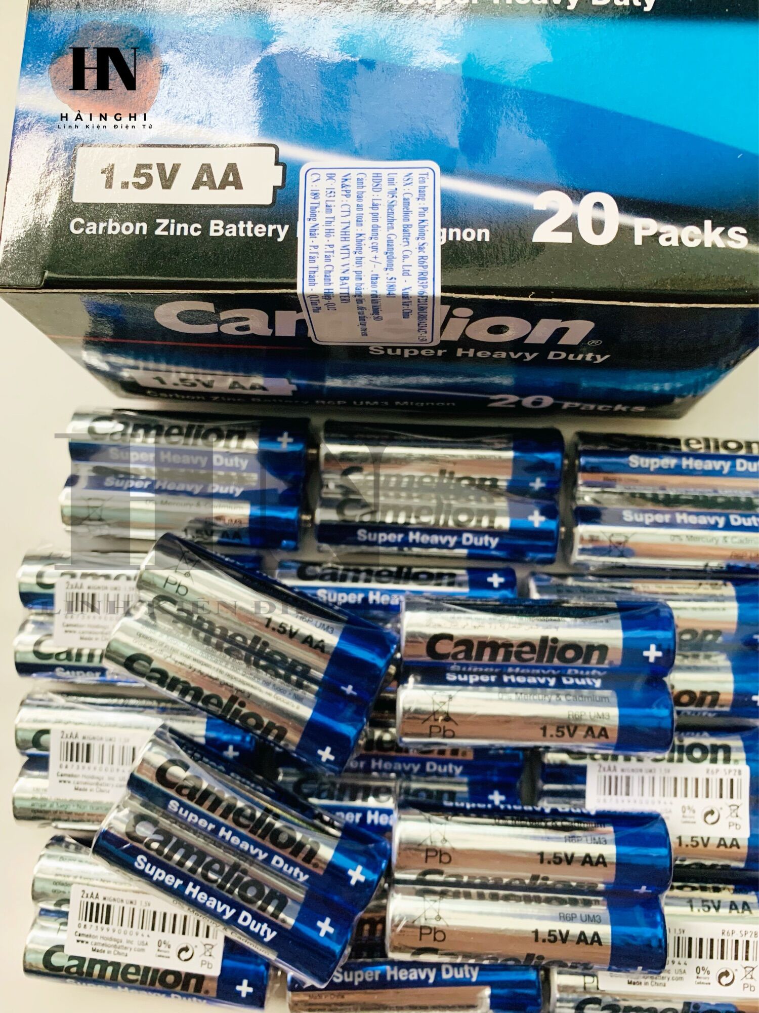 PIN AA(2A) VÀ AAA (3A) CAMELION HỘP 40 VIÊN 1.5V