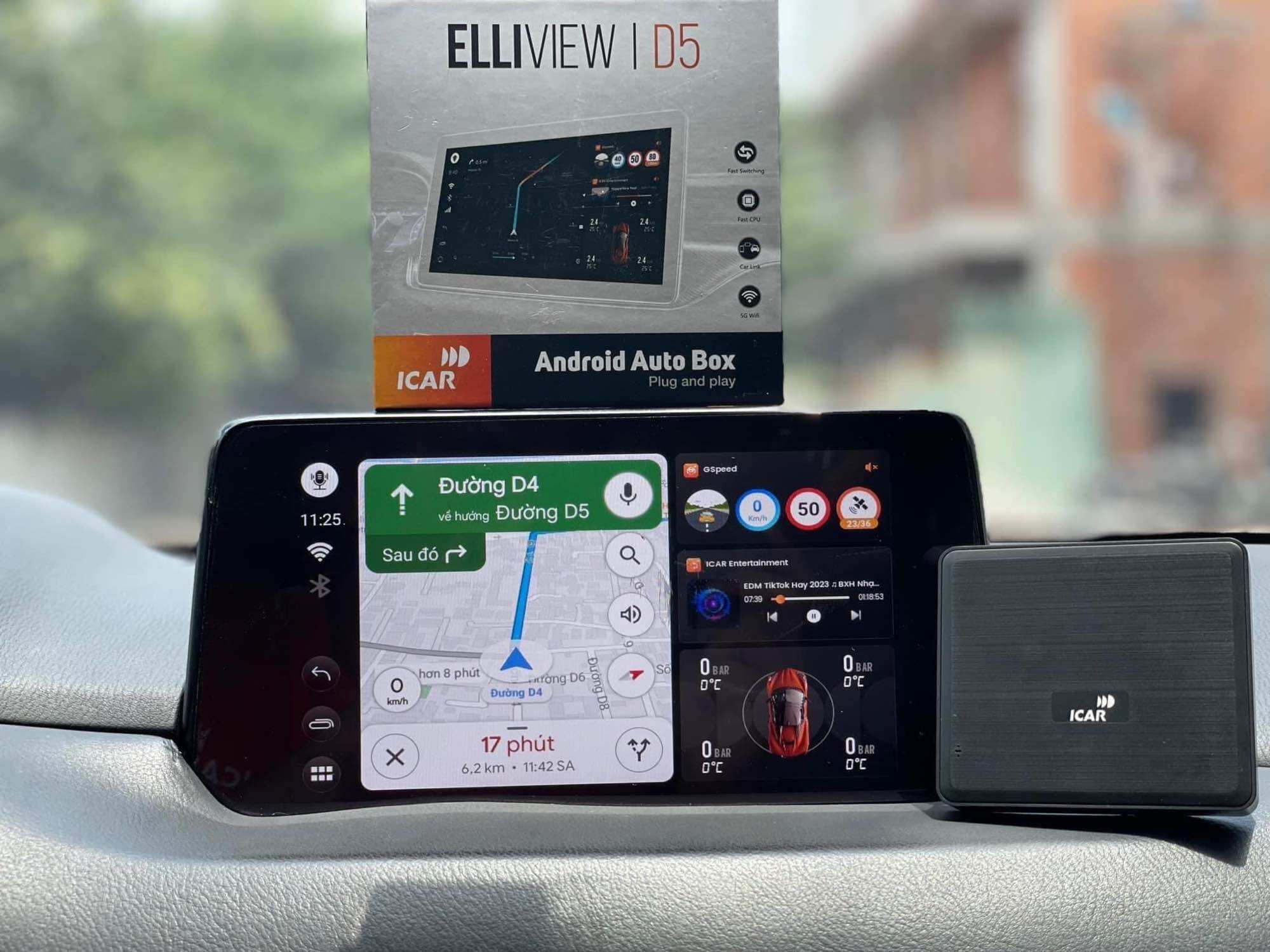 Bộ Android Box Elliview D5, D5 Premium, DE - Android Auto Box ICAR thế hệ mới 2023