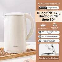 Midea | Ấm Đun Siêu Tốc Midea 1.7L - Công Suất 1800W Lõi Inox 304 Nguyên Khối 2 Lớp Chống Bỏng