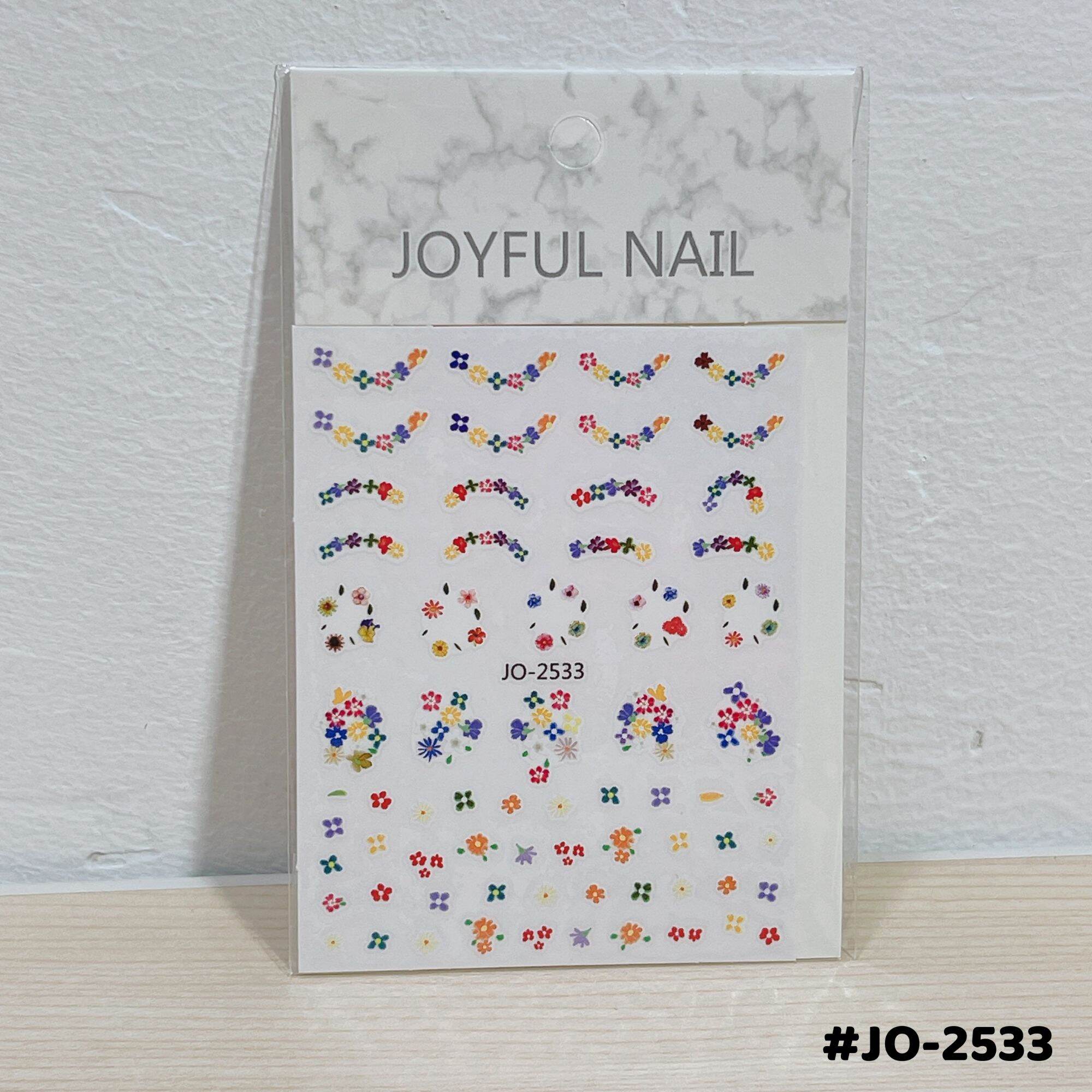 Sticker dán móng trang trí nail mẫu bướm nơ hoa