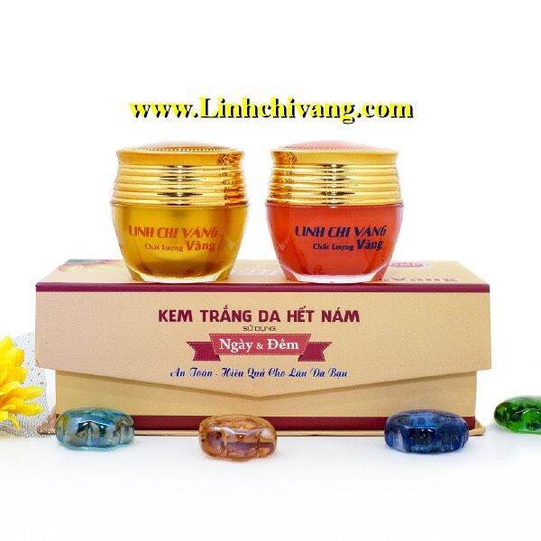 2 bộ kem linh chi vàng trắng da, hết nám 36g