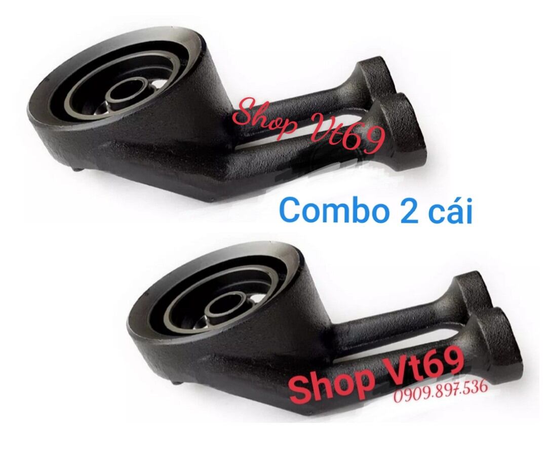 Bộ 2 họng điếu gang đôi , gang nguyên khối, dày chắc, dài 19.5cm, thay thế cho các bếp ga dương có kích thướt cùng loại, giá rẻ xả kho