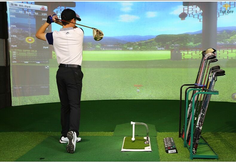 Thảm golf tập swing xoay 360 độ