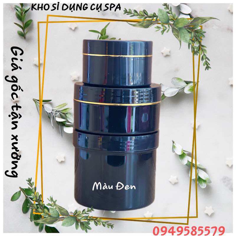 Hủ 150gr-250gr-500gr màu đen