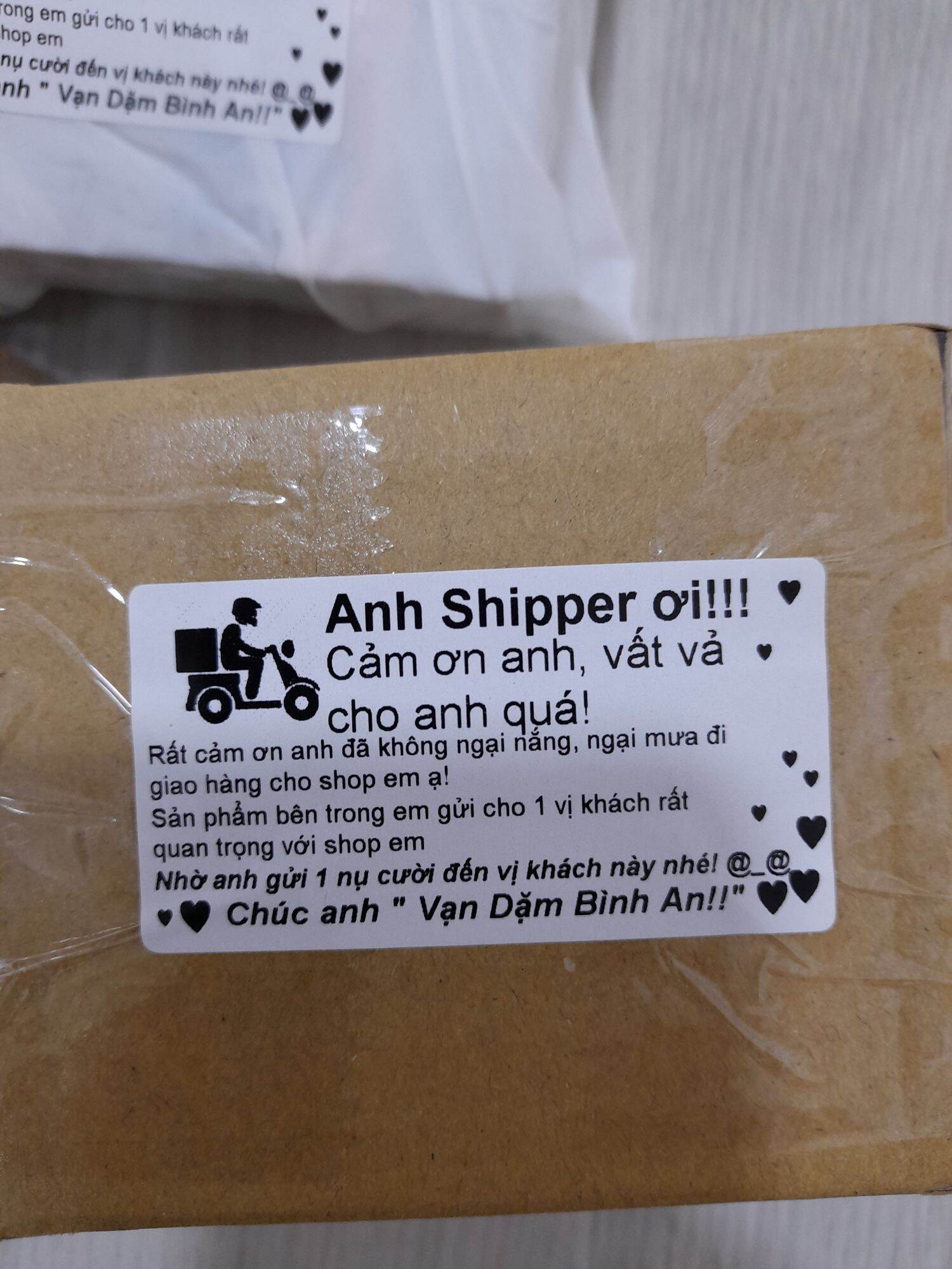 200 Tem cảm ơn Shipper, Decal cảm ơn shipper khổ 65x35