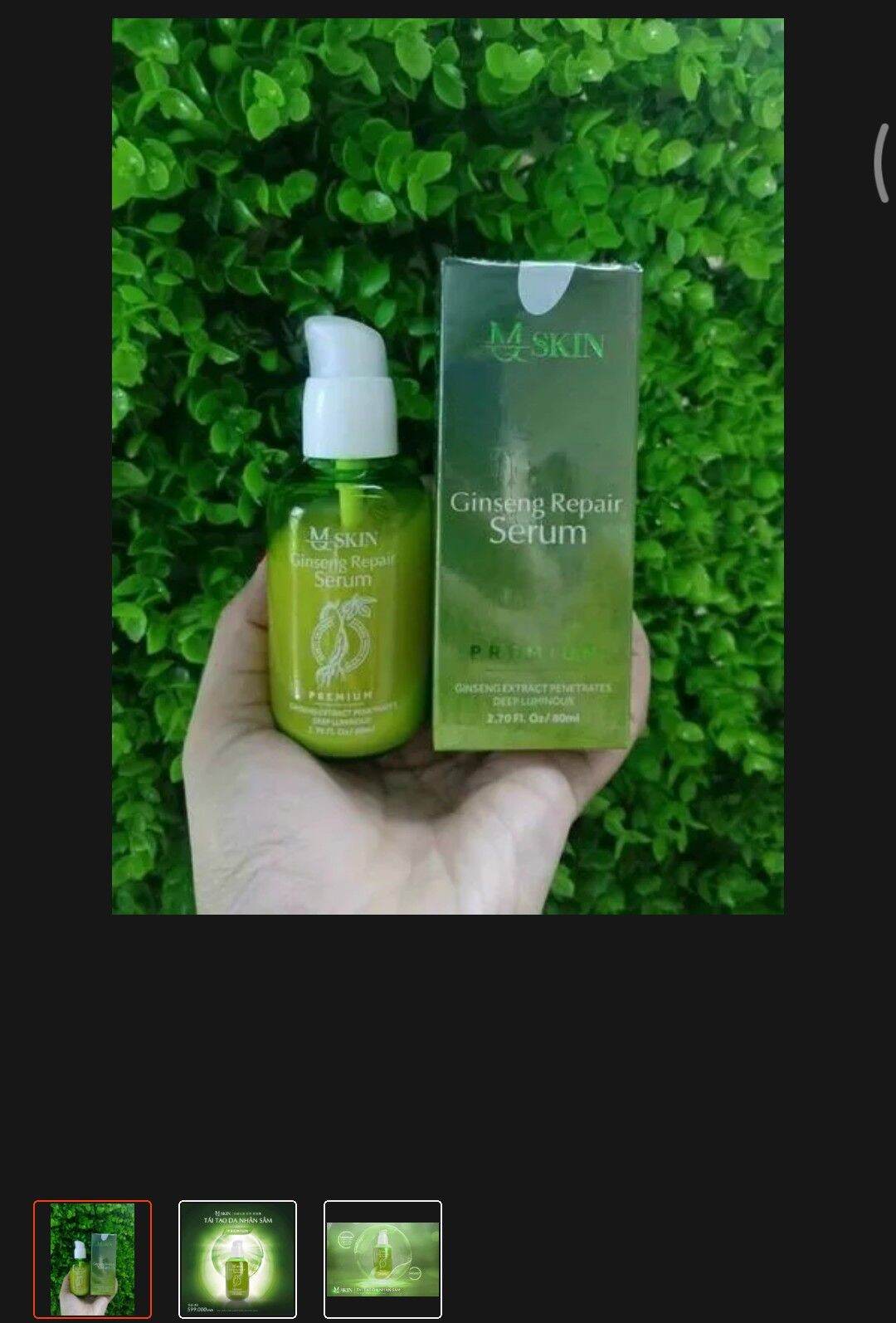 Tái tạo da nhân sâm mẫu mới .Shop_Hân_Chi