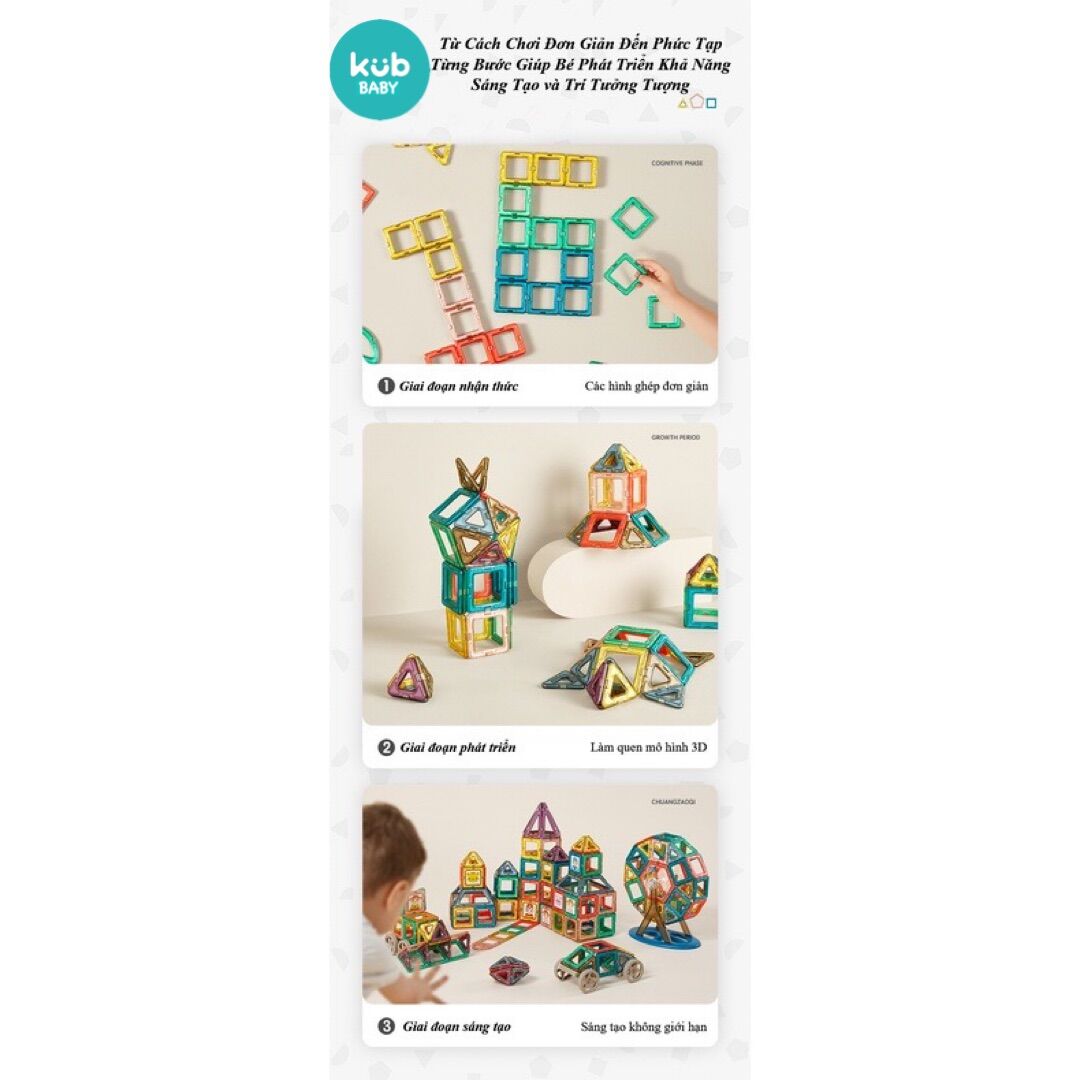 Xếp hình Nam Châm Magnetic Blocks