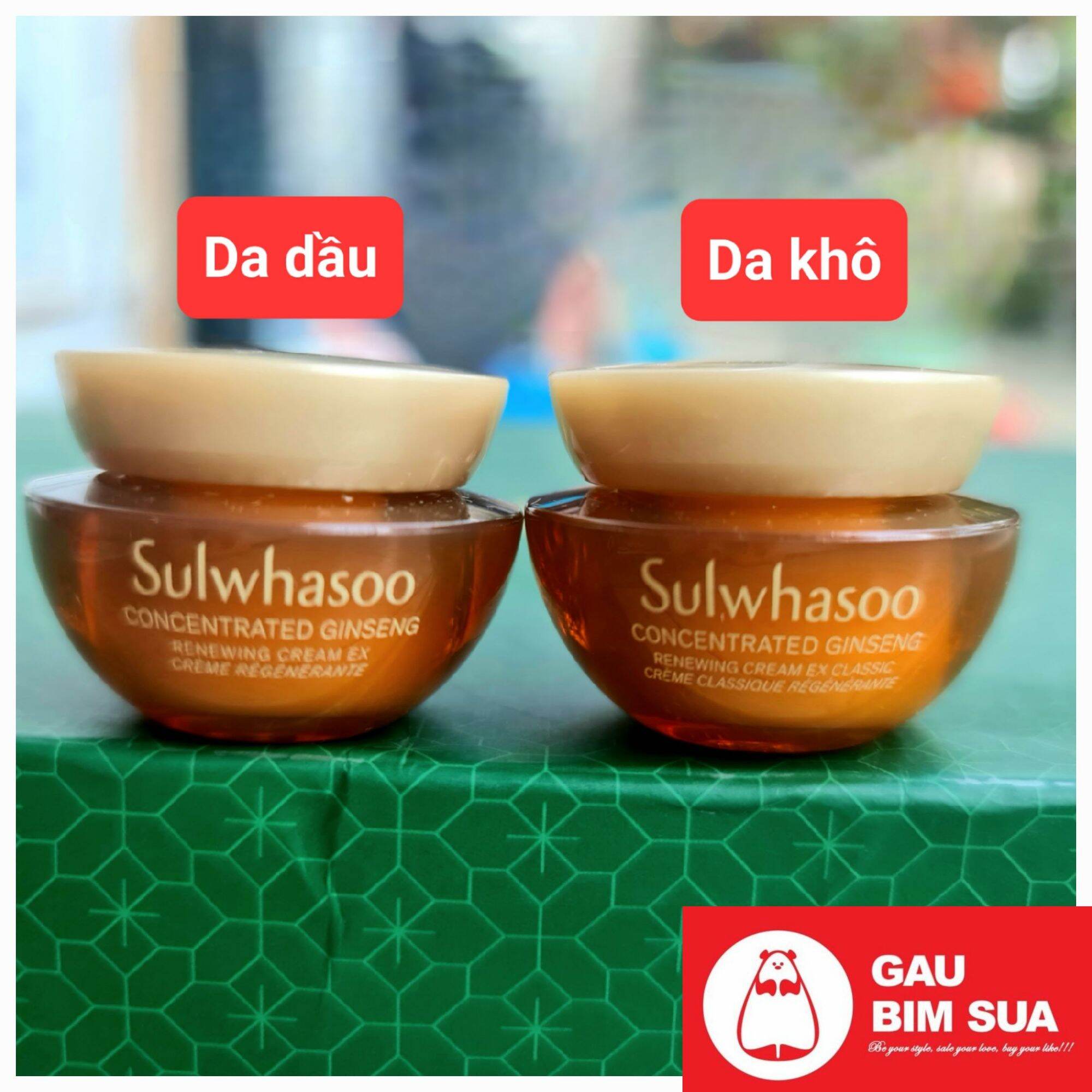 (Date2026)Kem dưỡng Nhân Sâm ngăn ngừa lão hóa Sulwhasoo Concentrated Ginseng Renewing Cream Ex (5ml)