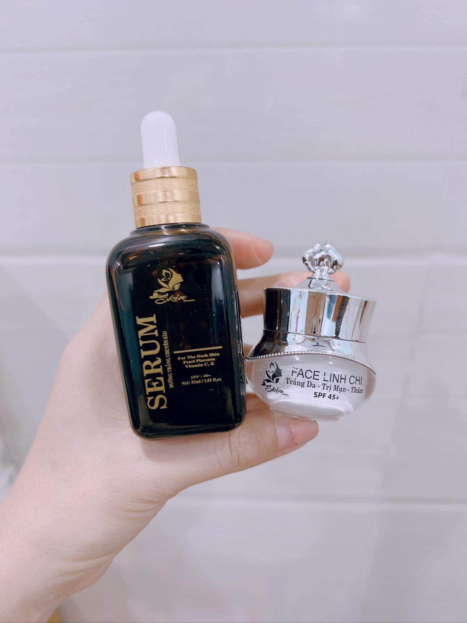 Combo SERUM (lớn) + FACE LINH CHI
