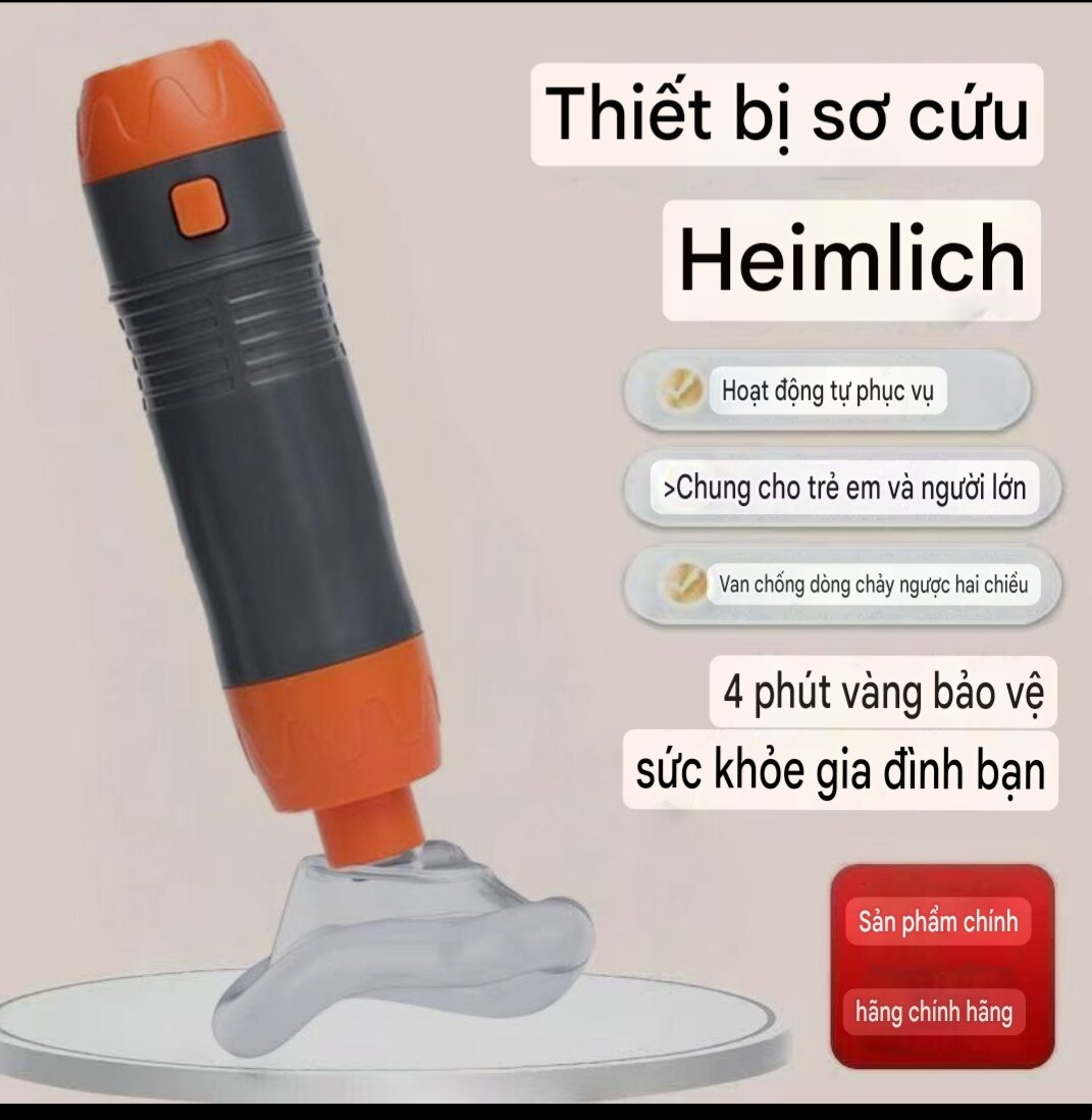 Dụng Cụ Hút Dị Vật Mắc Nghẹn và Sơ Cứu cho trẻ em và người lớn