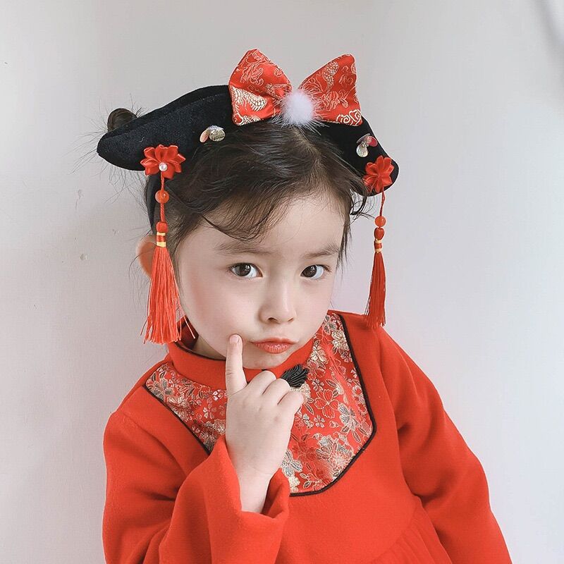 Bờm tóc hoàn châu cách cách cho bé gái