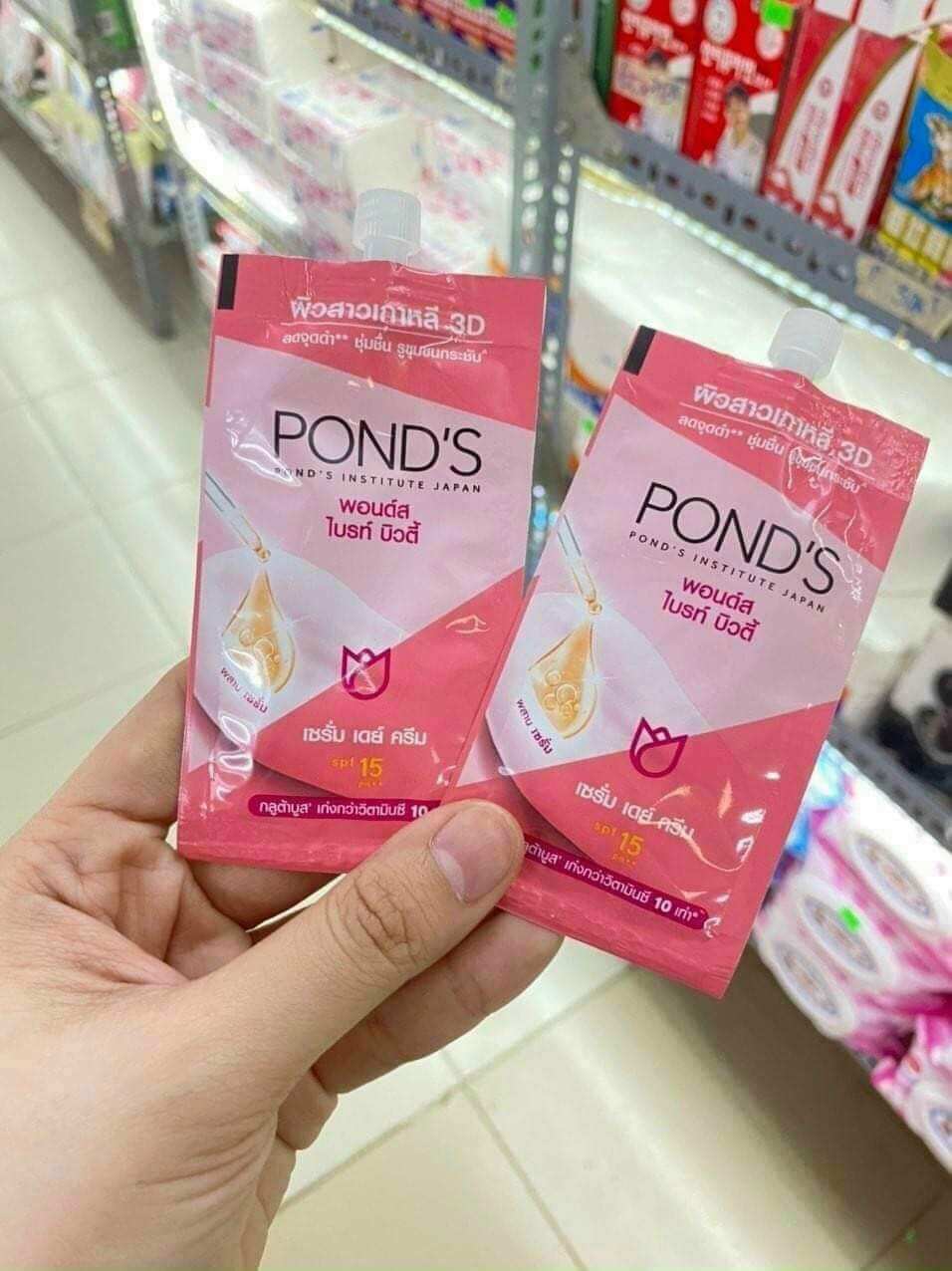 Kem dưỡng trắng da ponds bright beauty day cream spf15 thái lan 7g