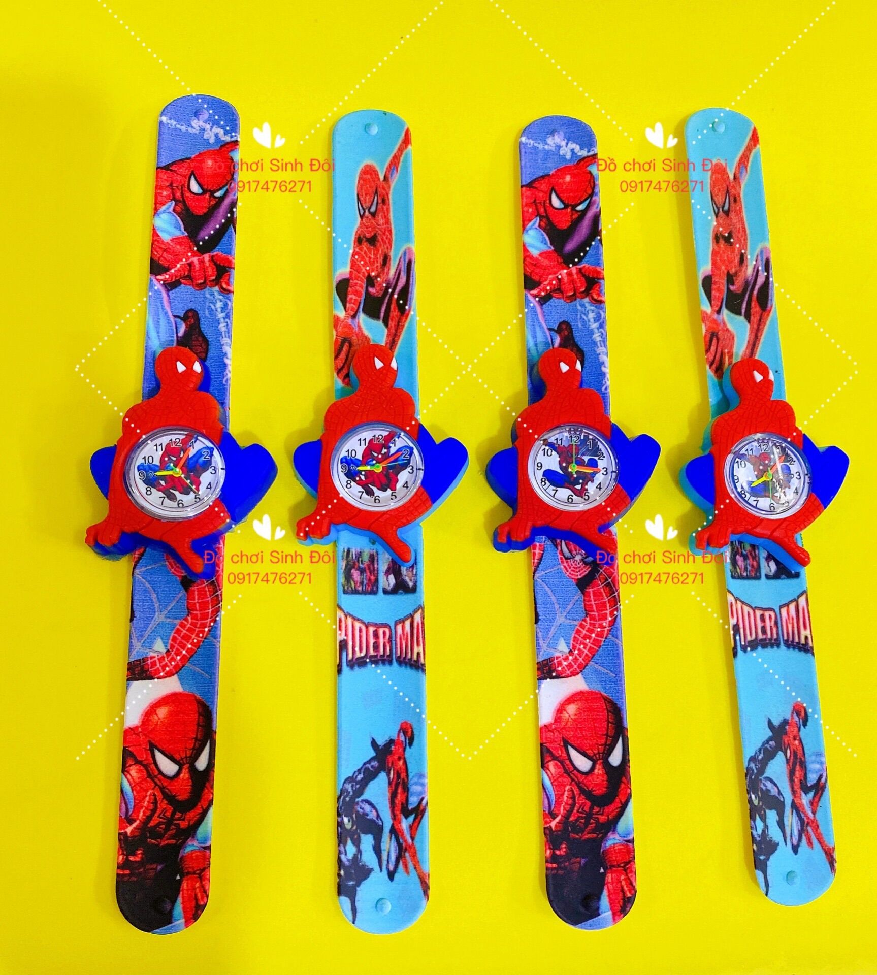 Đồng hồ trẻ em - siêu nhân nhện - 1 cái