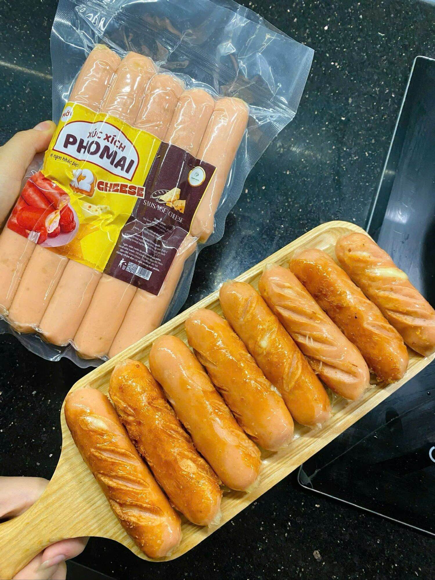 (HCM) Xúc xích phô mai bịch 500g 10 cây