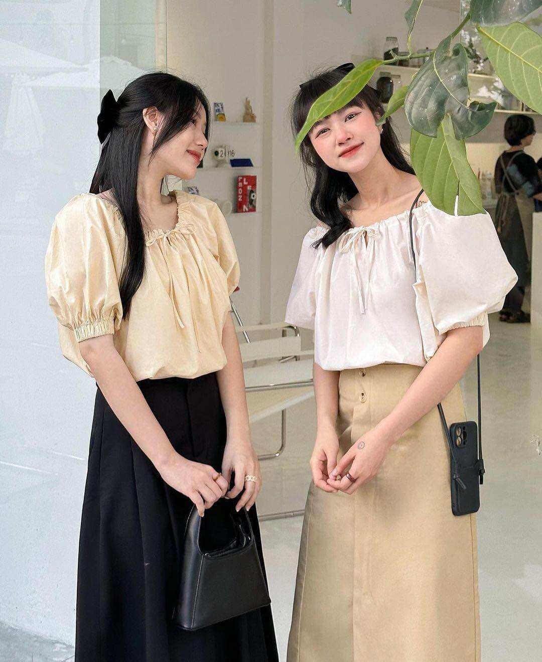 DOB - Áo bo rút cổ Mona A0622
