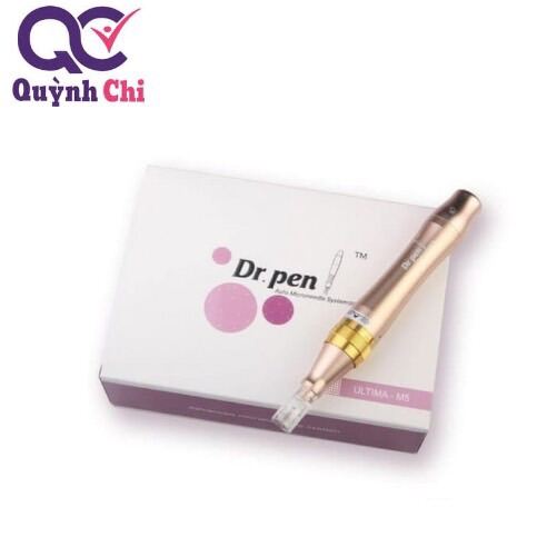 Máy Phi Kim Dr Pen M5 Vàng Tích Điện Tặng Kèm 2 Kim