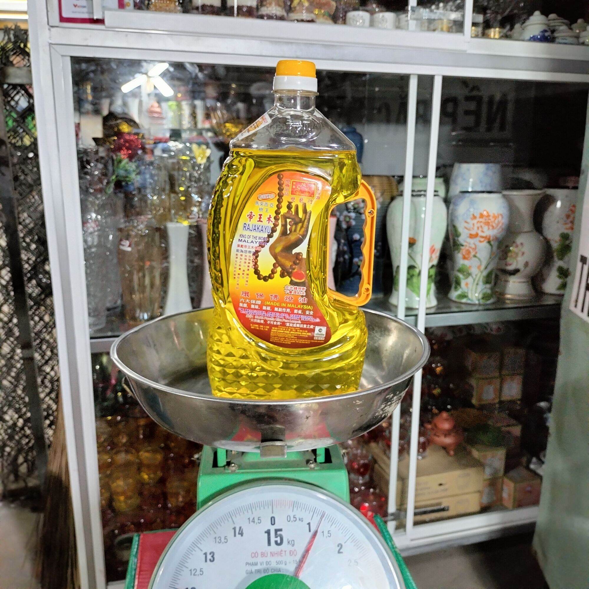 (Chai lớn 1,2 kg)Dầu đốt đèn loại 1 Cát Tường Lưu Ly 2 lít
