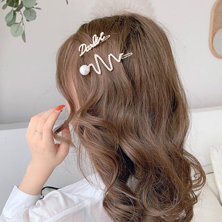 Kẹp tóc đính đá phong cách HÀN QUỐC sang chảnh
