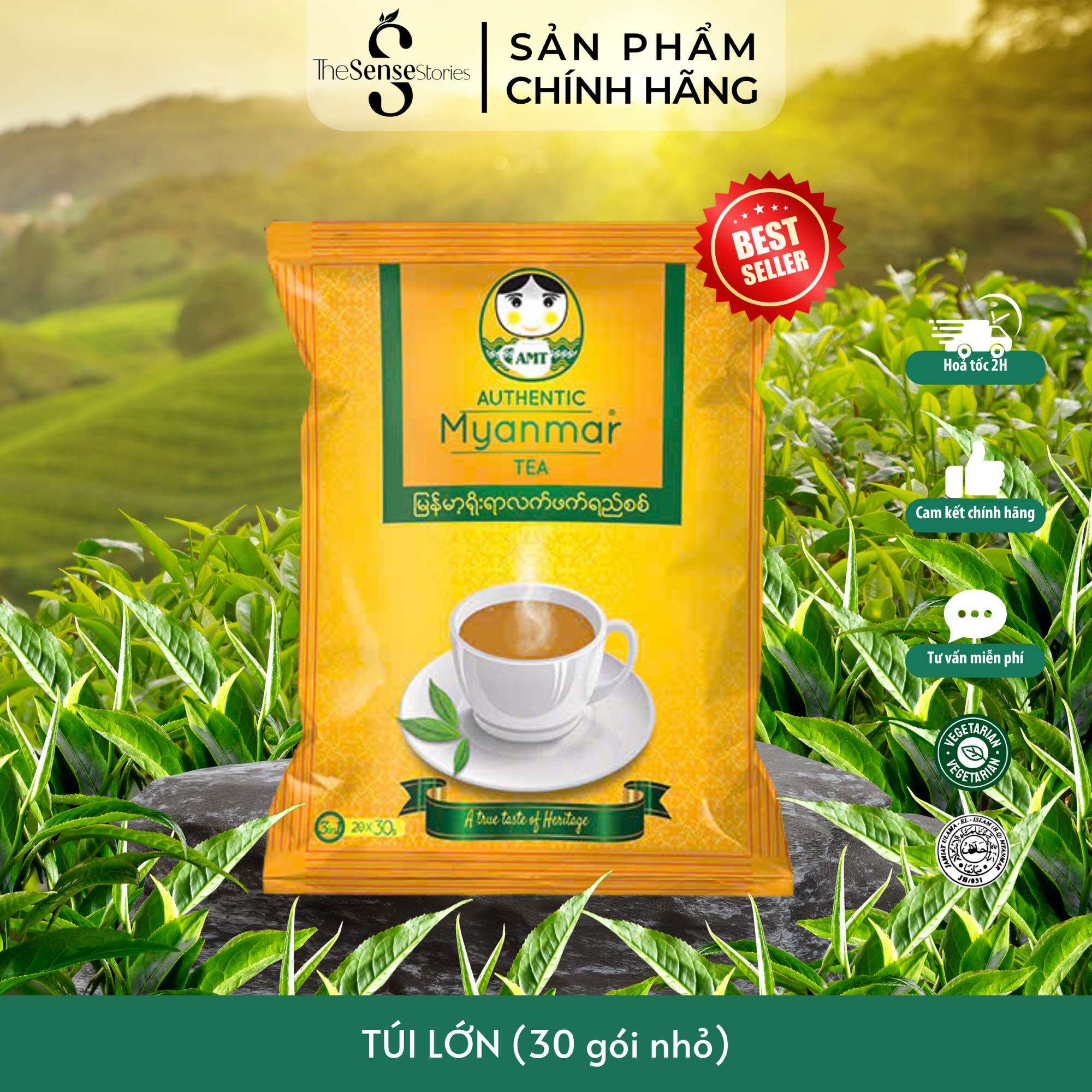 Trà Sữa AUTHENTIC MYANMAR TEA (30 gói x 20g)