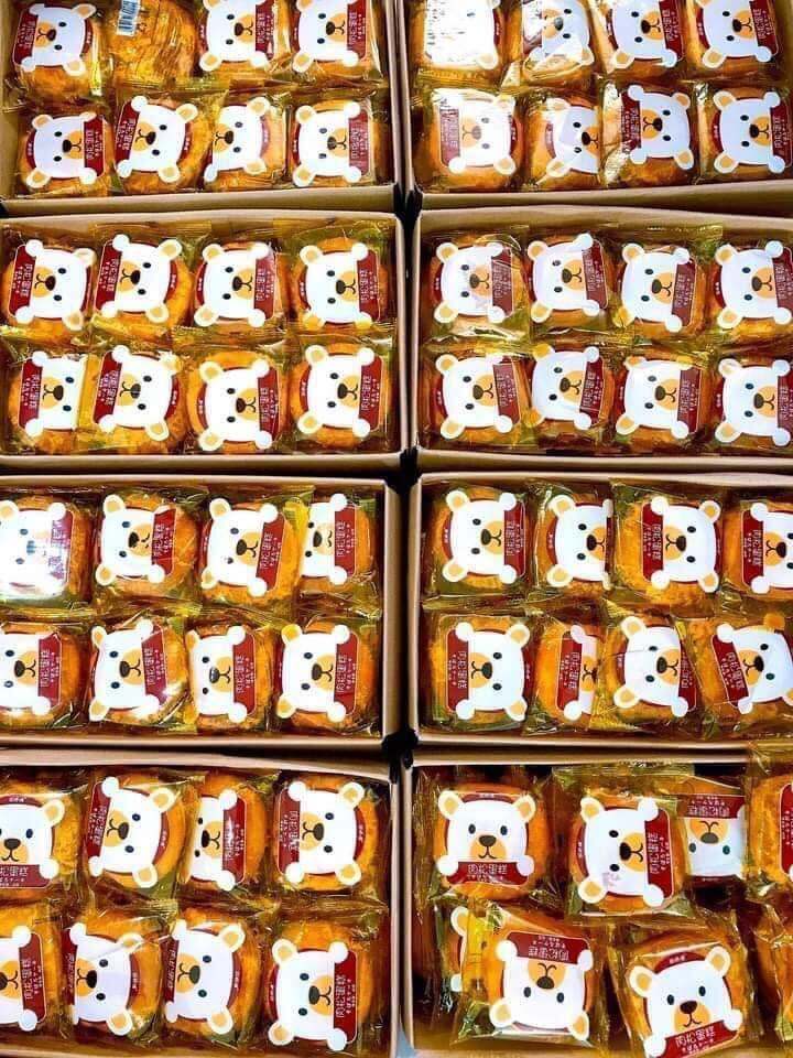 1 hộp 30 cái bánh ruốc gấu Đài Loan