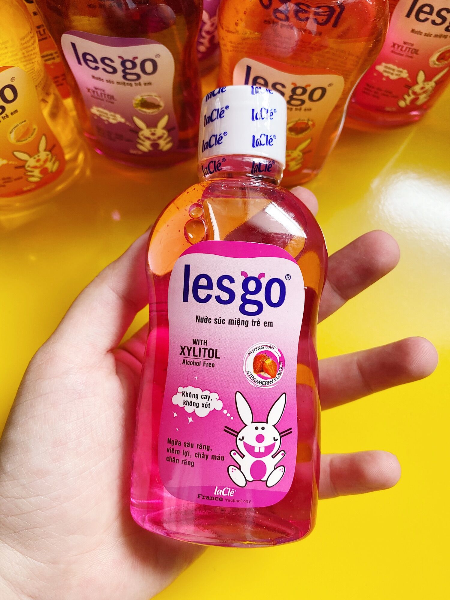 [HCM]Nước súc miệng trẻ em Lesgo 150ml