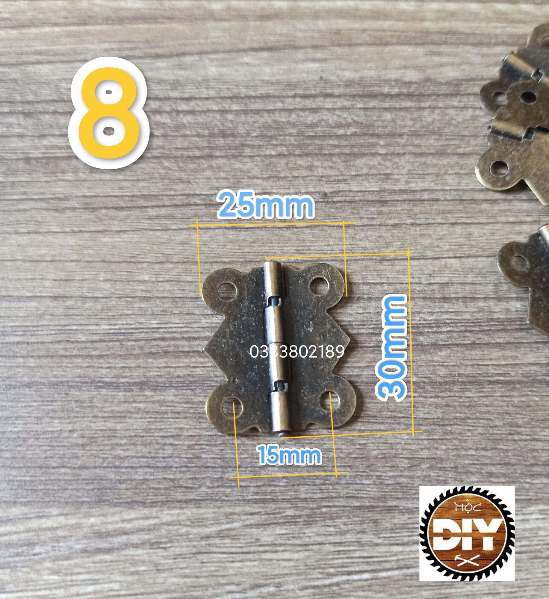 [Hcm]Set of 10 Mini Hinges.