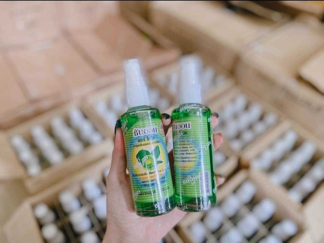 Tinh dầu bưởi bạc hà xịt tóc Sun On Thái Lan 100ml