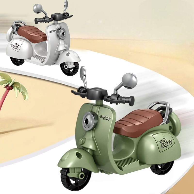 Mô hình đồ chơi xe vespa âm thanh đèn tỉ lệ 1:12